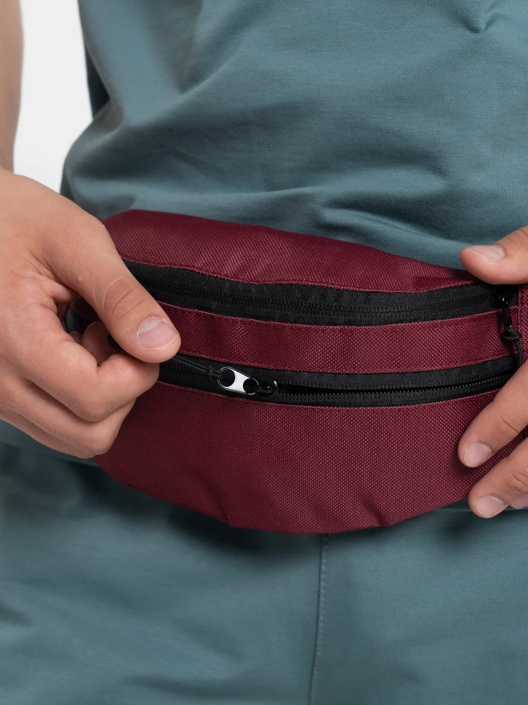 Бордовый поясная сумка Toprock Classic Bag, унисекс, 17 цветов