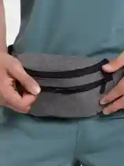 Серый меланж поясная сумка Toprock Classic Bag, унисекс, 17 цветов