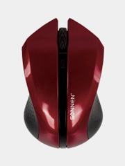 Мышь беспроводная SONNEN WM-250Br, USB,1600dpi, 3 кнопки+1 колесо,оптическая, 512641
