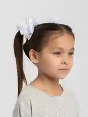 Белые бантики, школьные 2 штуки