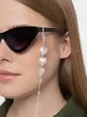 Серебряный цепь для очков
