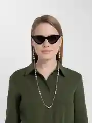 Серебряный цепь для очков