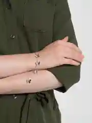 Золотой браслет "Бабочки"