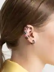Черный серьги-каффы женские, 5 штук