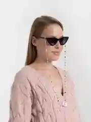 Серебряный цепь для очков