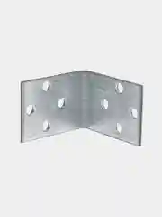 Серебряный уголок крепежный 40*40*30 мм, металл оцинкованный, нержавеющий