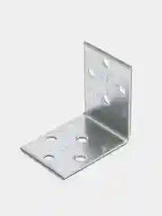 Серебряный уголок крепежный 40*40*30 мм, металл оцинкованный, нержавеющий