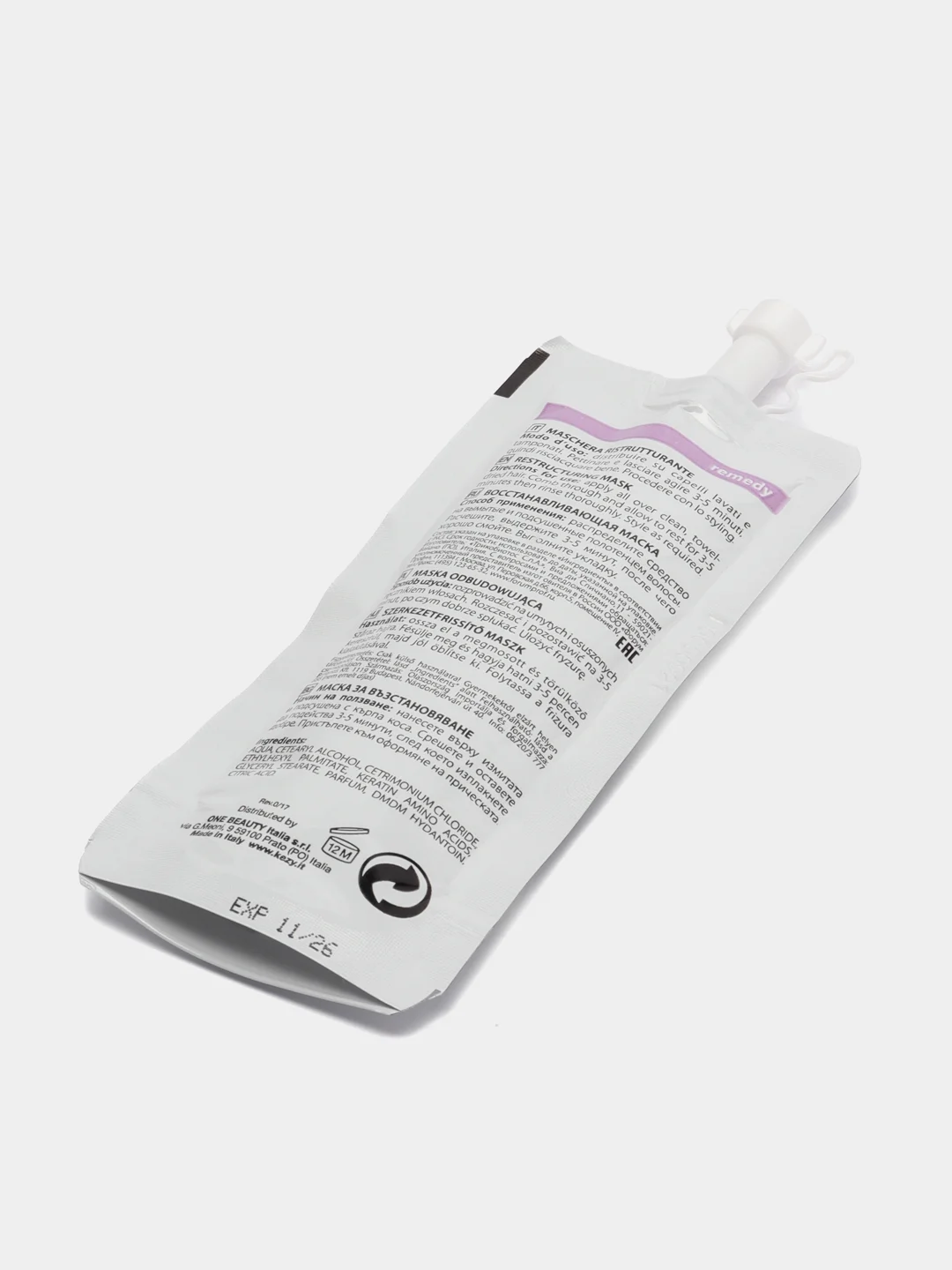 Маска с кератином Kezy MyTherapy Remedy Keratin Restructuring Mask, 30 мл