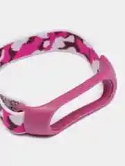 Фиолетовый нейлоновый ремешок для Xiaomi Mi Band (бэнд) 3, 4, 5, 6 камуфляж сяоми ми банд NFC