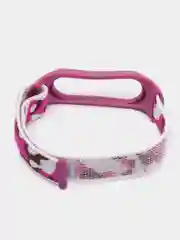 Фиолетовый нейлоновый ремешок для Xiaomi Mi Band (бэнд) 3, 4, 5, 6 камуфляж сяоми ми банд NFC