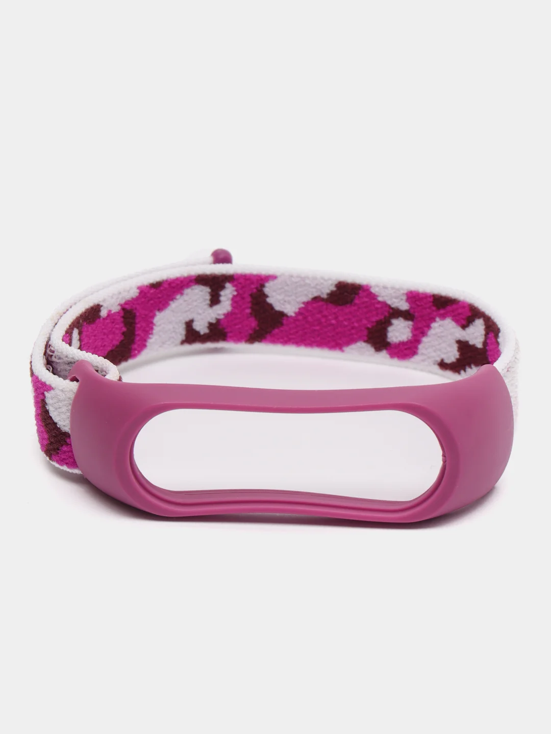 Фиолетовый нейлоновый ремешок для Xiaomi Mi Band (бэнд) 3, 4, 5, 6 камуфляж сяоми ми банд NFC
