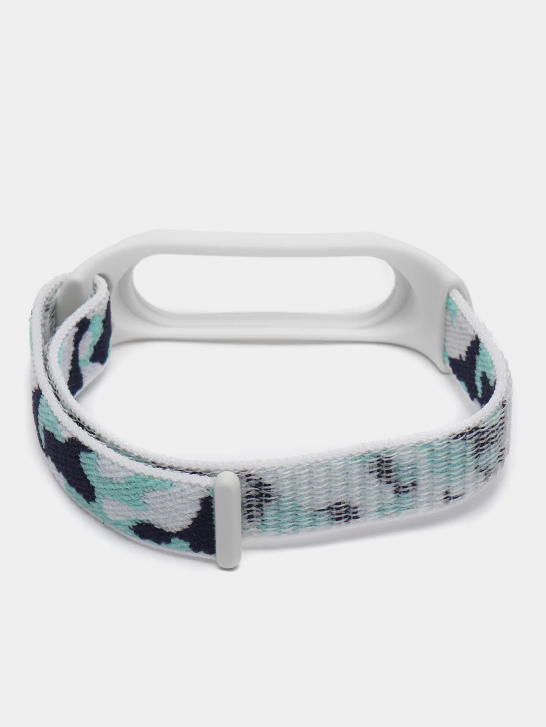 Серый нейлоновый ремешок для Xiaomi Mi Band (бэнд) 3, 4, 5, 6 камуфляж сяоми ми банд NFC