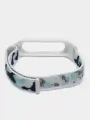 Серый нейлоновый ремешок для Xiaomi Mi Band (бэнд) 3, 4, 5, 6 камуфляж сяоми ми банд NFC