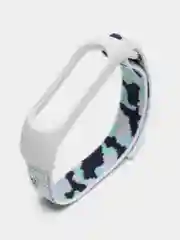 Серый нейлоновый ремешок для Xiaomi Mi Band (бэнд) 3, 4, 5, 6 камуфляж сяоми ми банд NFC