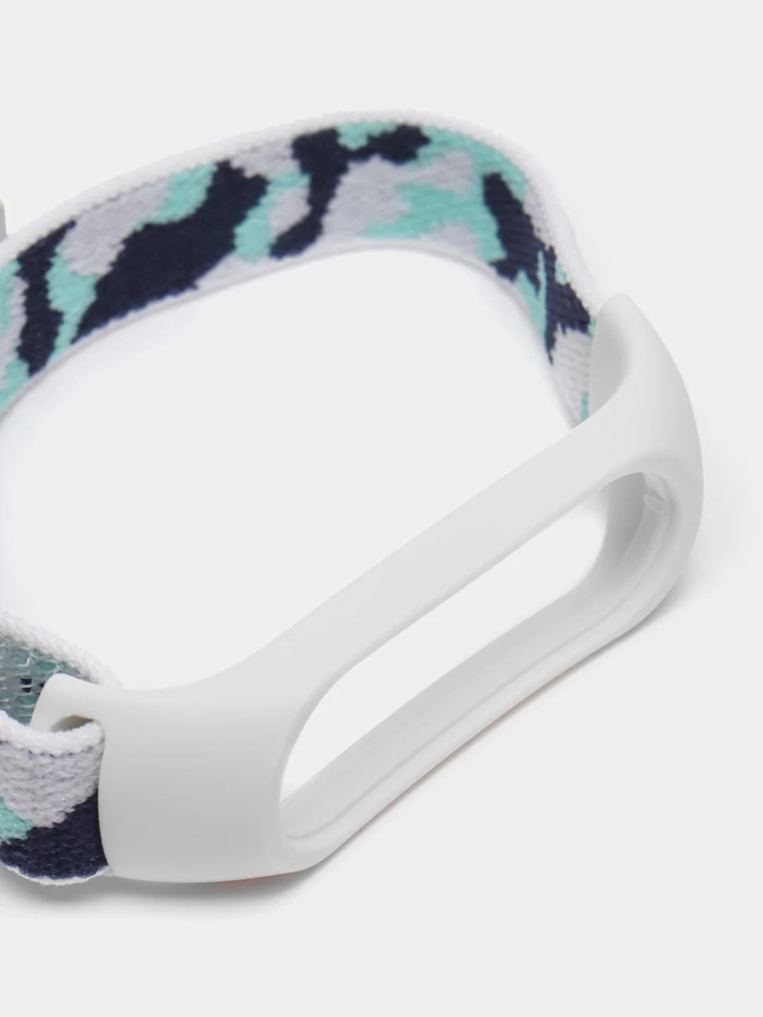 Серый нейлоновый ремешок для Xiaomi Mi Band (бэнд) 3, 4, 5, 6 камуфляж сяоми ми банд NFC