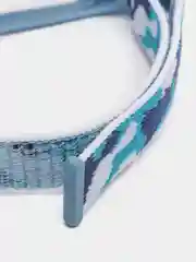 Синий нейлоновый ремешок для Xiaomi Mi Band (бэнд) 3, 4, 5, 6 камуфляж сяоми ми банд NFC