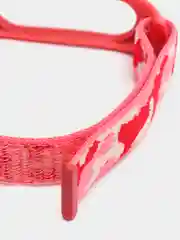 Розовый нейлоновый ремешок для Xiaomi Mi Band (бэнд) 3, 4, 5, 6 камуфляж сяоми ми банд NFC