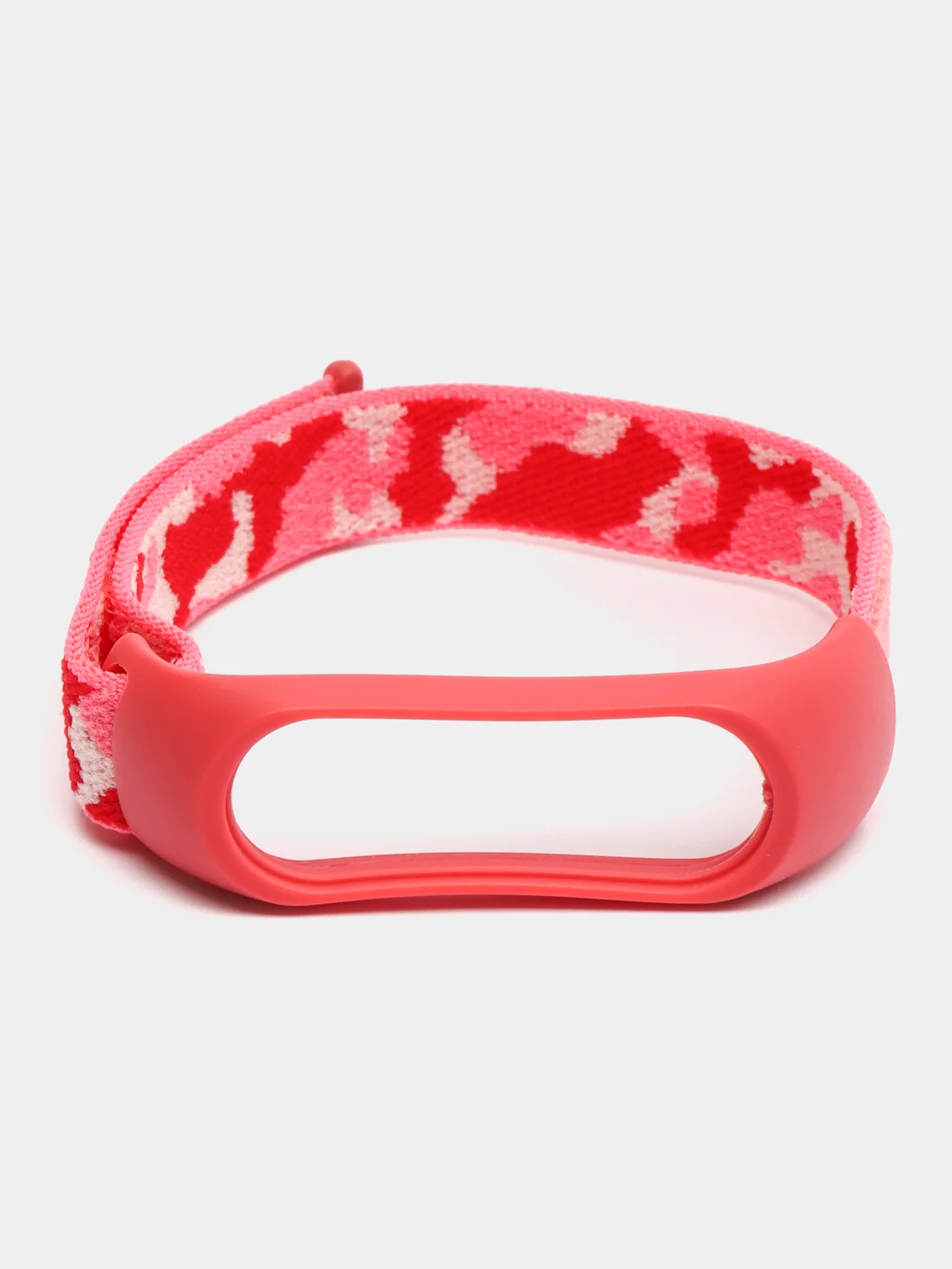 Розовый нейлоновый ремешок для Xiaomi Mi Band (бэнд) 3, 4, 5, 6 камуфляж сяоми ми банд NFC