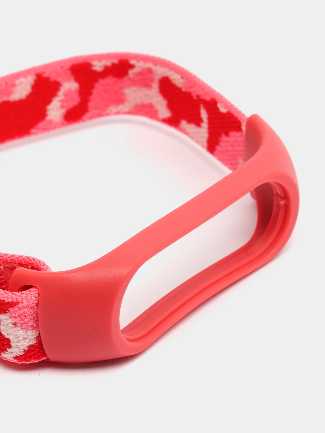 Розовый нейлоновый ремешок для Xiaomi Mi Band (бэнд) 3, 4, 5, 6 камуфляж сяоми ми банд NFC