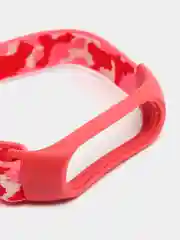 Розовый нейлоновый ремешок для Xiaomi Mi Band (бэнд) 3, 4, 5, 6 камуфляж сяоми ми банд NFC
