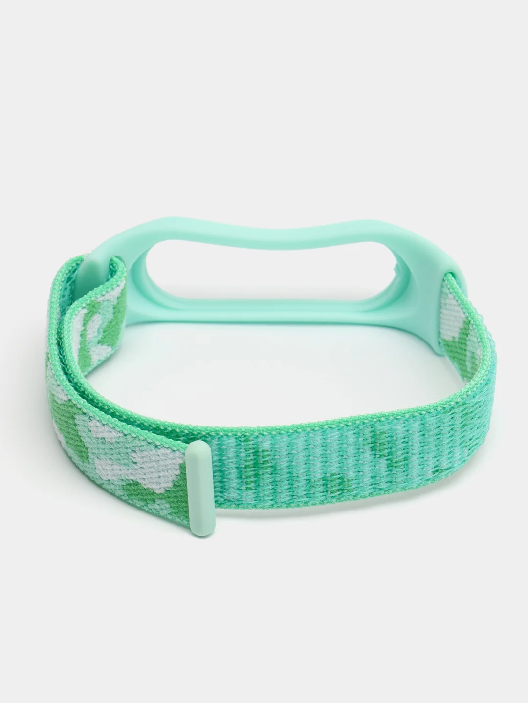 Бирюзовый нейлоновый ремешок для Xiaomi Mi Band (бэнд) 3, 4, 5, 6 камуфляж сяоми ми банд NFC