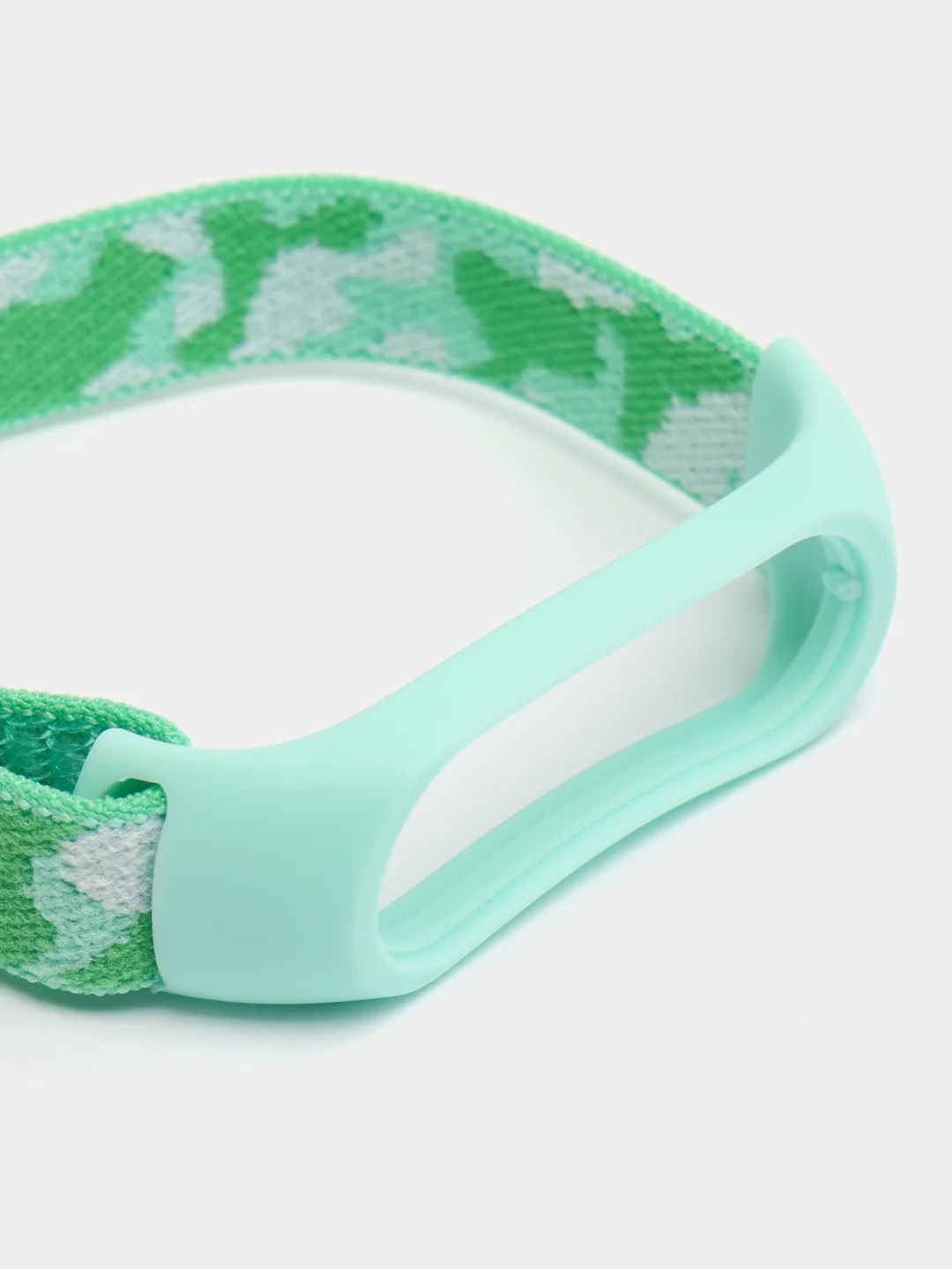 Бирюзовый нейлоновый ремешок для Xiaomi Mi Band (бэнд) 3, 4, 5, 6 камуфляж сяоми ми банд NFC