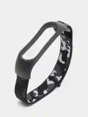 Черный нейлоновый ремешок для Xiaomi Mi Band (бэнд) 3, 4, 5, 6 камуфляж сяоми ми банд NFC