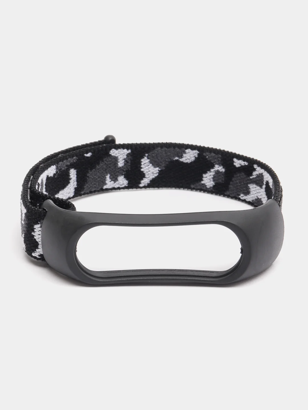 Черный нейлоновый ремешок для Xiaomi Mi Band (бэнд) 3, 4, 5, 6 камуфляж сяоми ми банд NFC