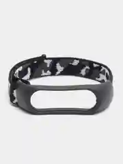 Черный нейлоновый ремешок для Xiaomi Mi Band (бэнд) 3, 4, 5, 6 камуфляж сяоми ми банд NFC