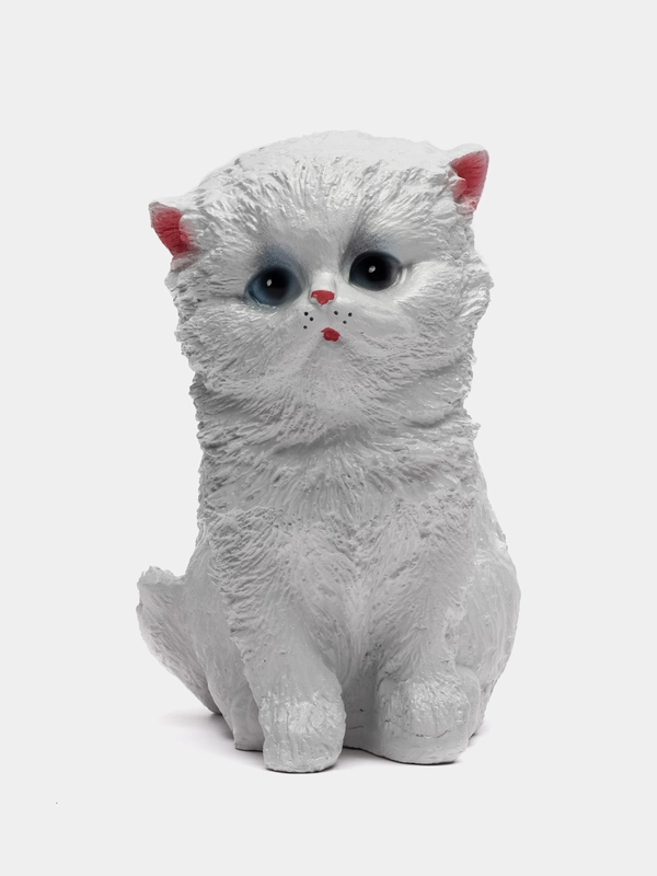 Копилка "Котенок малый", белый, 16 х 12 см