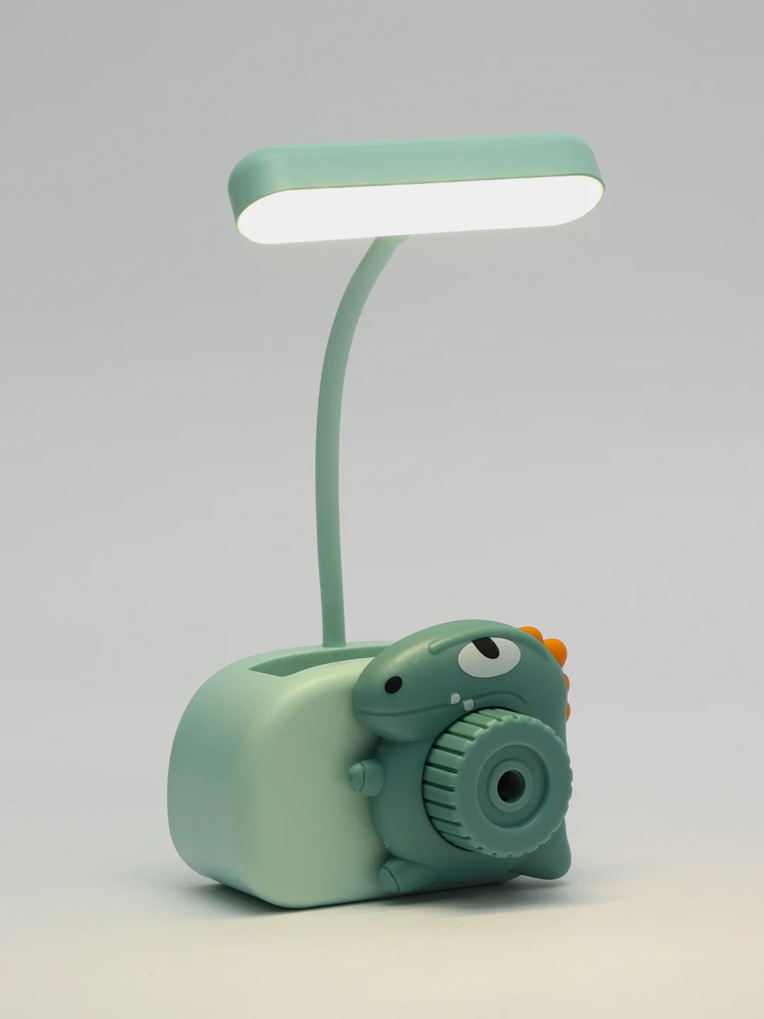 Настольная лампа "Динозаврик", LED, 3 Вт, USB, синий, 9,5 х 7,4 х 22 см