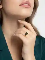 Золотой кольцо "Trendy No. 02"
