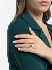 Серебряный кольцо "Trendy No. 02"