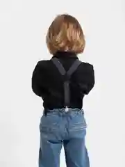 Серый подтяжки детские, эластичные, 2,5см