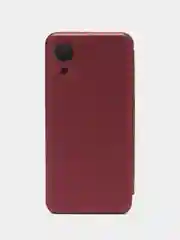 Бордовый чехол книжка на Samsung Galaxy A03 Core