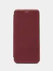 Бордовый чехол книжка на Samsung Galaxy A03 Core