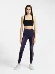 Фиолетовый легинсы спортивные, с завышенной талией, с сеточкой
