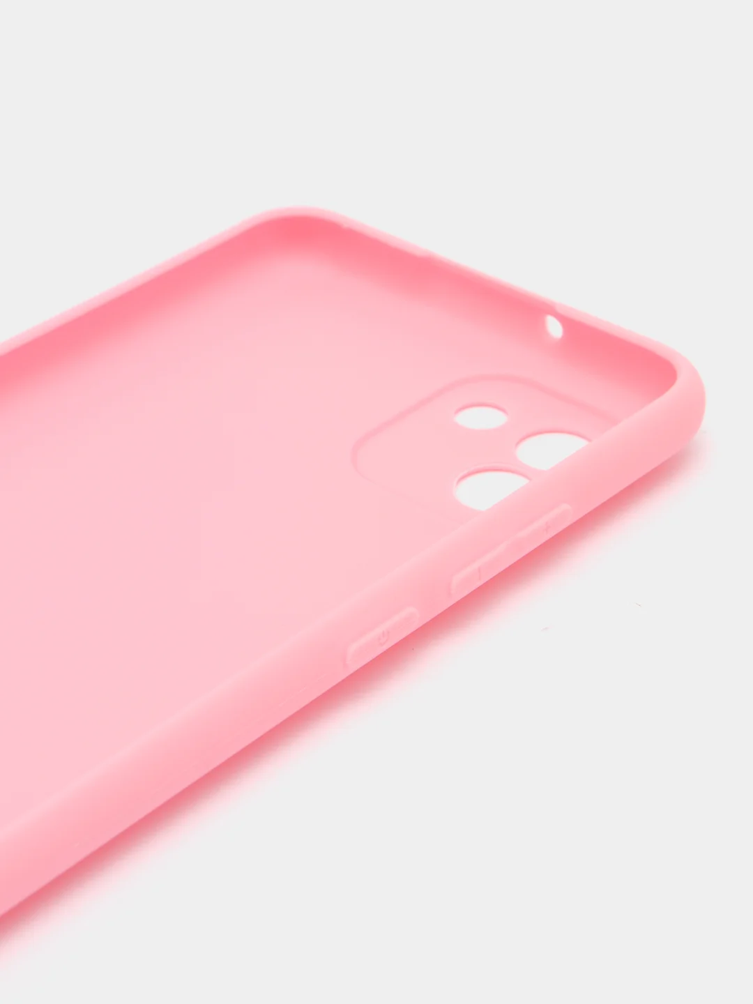 Розовый чехол Samsung Galaxy A03, Самсунг Галакси А03 силиконовый, цветной, матовый