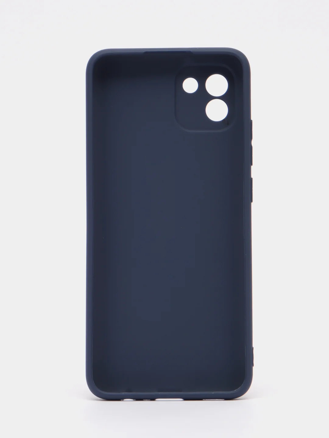 Темно-синий чехол Samsung Galaxy A03, Самсунг Галакси А03 силиконовый, цветной, матовый