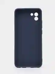 Темно-синий чехол Samsung Galaxy A03, Самсунг Галакси А03 силиконовый, цветной, матовый