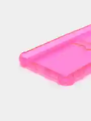 Фуксия чехол противоударный для Samsung Galaxy A23, Самсунг А23 прозрачный, с карманом для карты
