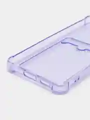 Лавандовый чехол противоударный Samsung Galaxy A53 5G, СамсунгА53 5G, прозрачный с карманом для карты