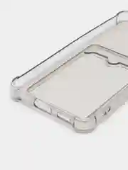 Черный чехол противоударный Samsung Galaxy A53 5G, СамсунгА53 5G, прозрачный с карманом для карты