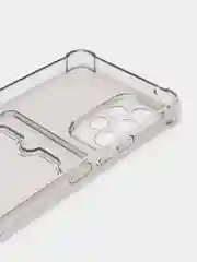 Черный чехол противоударный Samsung Galaxy A53 5G, СамсунгА53 5G, прозрачный с карманом для карты