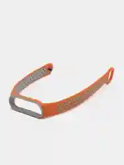 Оранжевый спортивный ремешок для Xiaomi Mi Band 5 6 браслет силиконовый ксяоми ми банд фитнес часы
