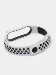 Хром спортивный ремешок для Xiaomi Mi Band 5 6 браслет силиконовый ксяоми ми банд фитнес часы