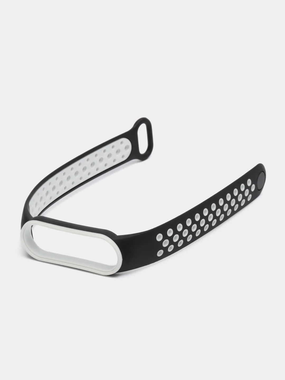 Черный спортивный ремешок для Xiaomi Mi Band 5 6 браслет силиконовый ксяоми ми банд фитнес часы