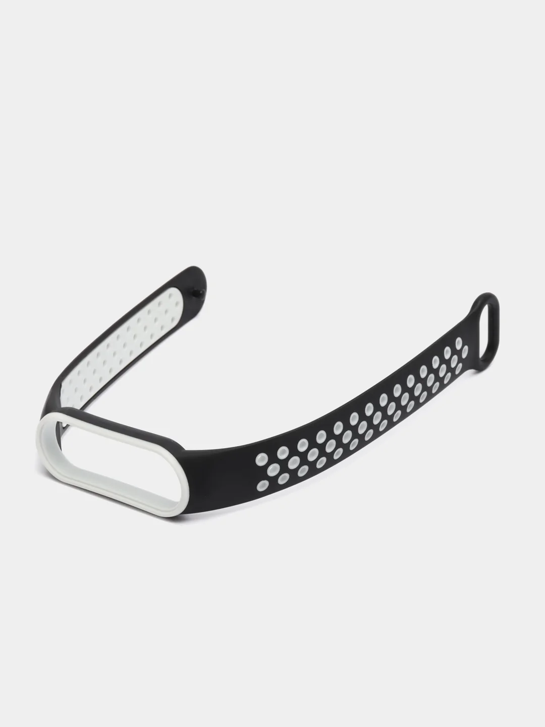 Черный спортивный ремешок для Xiaomi Mi Band 5 6 браслет силиконовый ксяоми ми банд фитнес часы