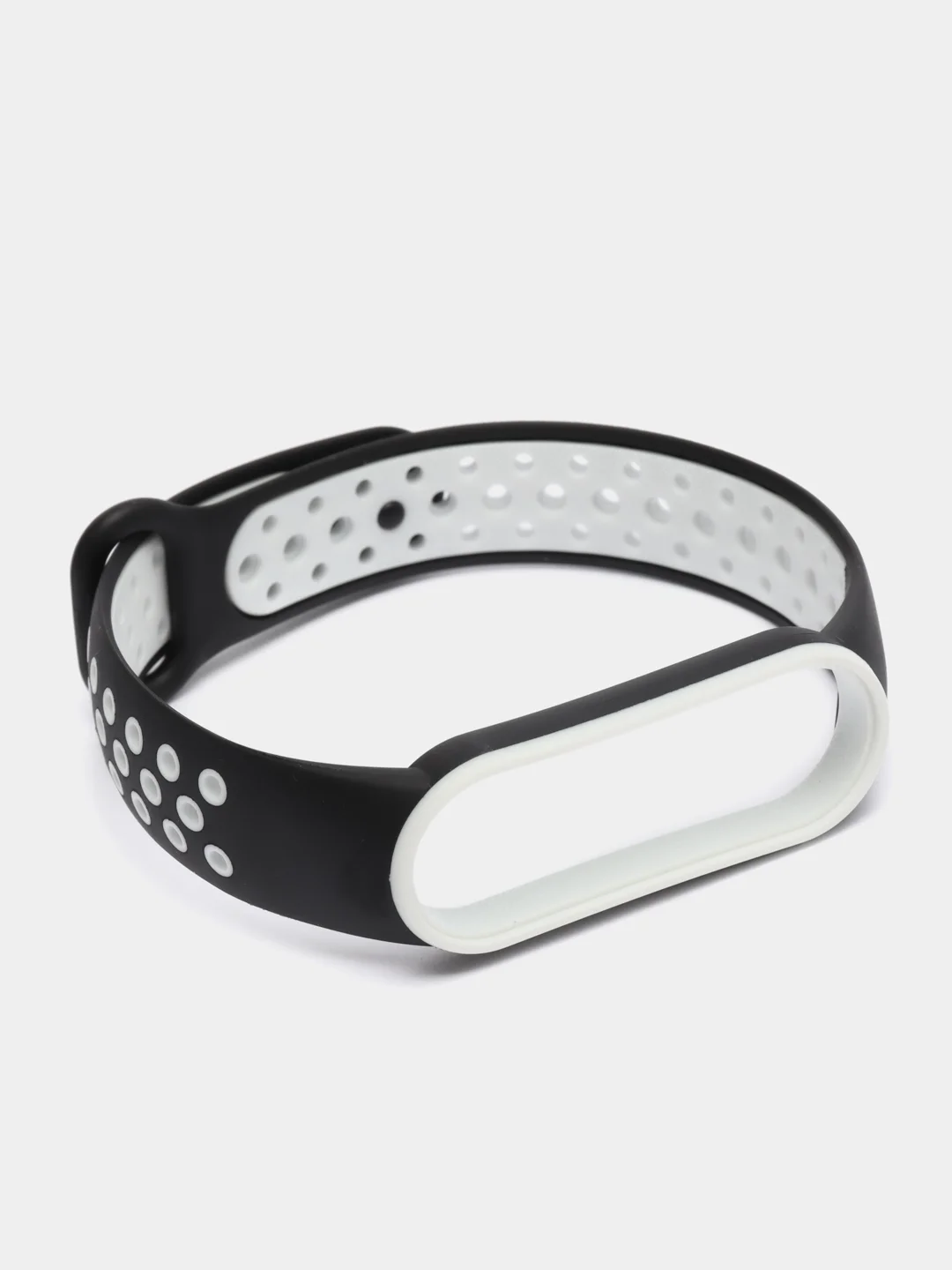 Черный спортивный ремешок для Xiaomi Mi Band 5 6 браслет силиконовый ксяоми ми банд фитнес часы