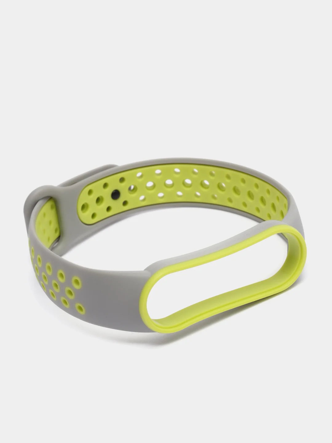 Серый спортивный ремешок для Xiaomi Mi Band 5 6 браслет силиконовый ксяоми ми банд фитнес часы